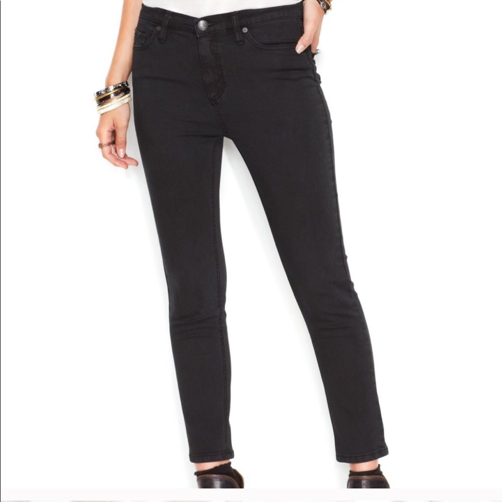 Free people black skinny denim